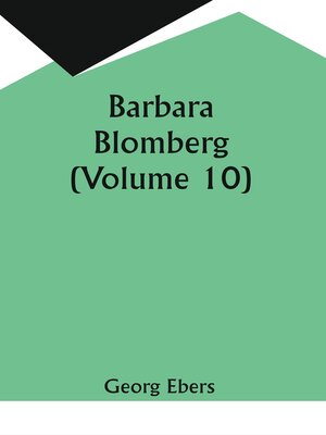 cover image of Barbara Blomberg, Volume 10